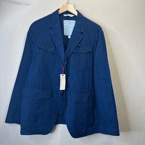 BANANA REPUBLIC Heritage Slim-Fit Linen/Cotton SAFARI JACKET SIZE 42R